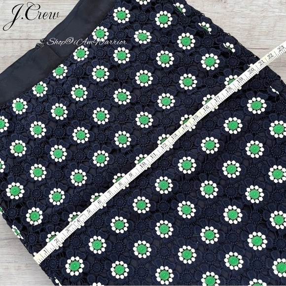J.Crew NWT 2PC navy floral eyelet top & pencil skirt set *shop@iamwarrior - Picture 12 of 15